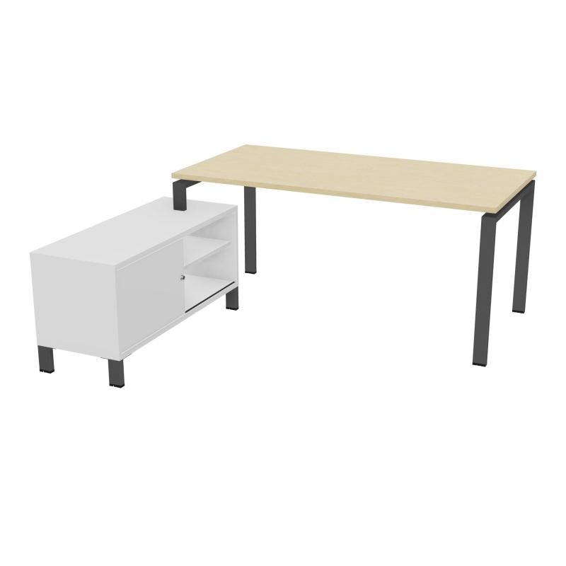 RIO BUREAU RECT. 178X168 PL 160X80 OBT + RET PORT A GAUCHE SIMPLE ACCES  N8 SC MG