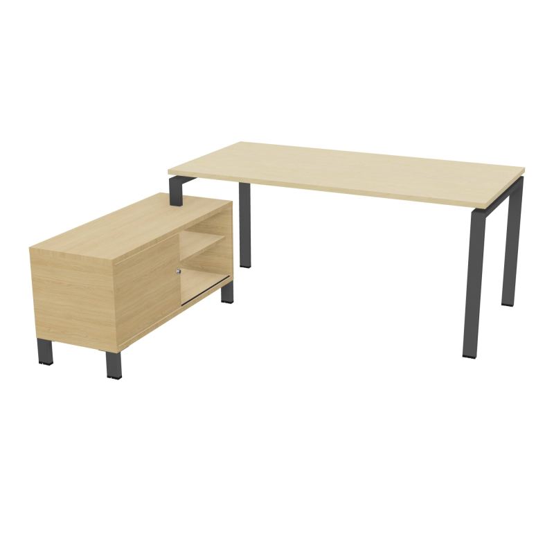 RIO BUREAU RECT. 178X168 PL 160X80 OBT + RET PORT A GAUCHE SIMPLE ACCES  N8 SC R1