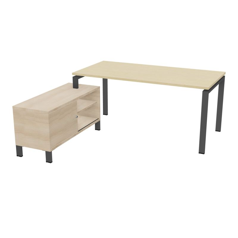 RIO BUREAU RECT. 178X168 PL 160X80 OBT + RET PORT A GAUCHE SIMPLE ACCES  N8 SC RZ