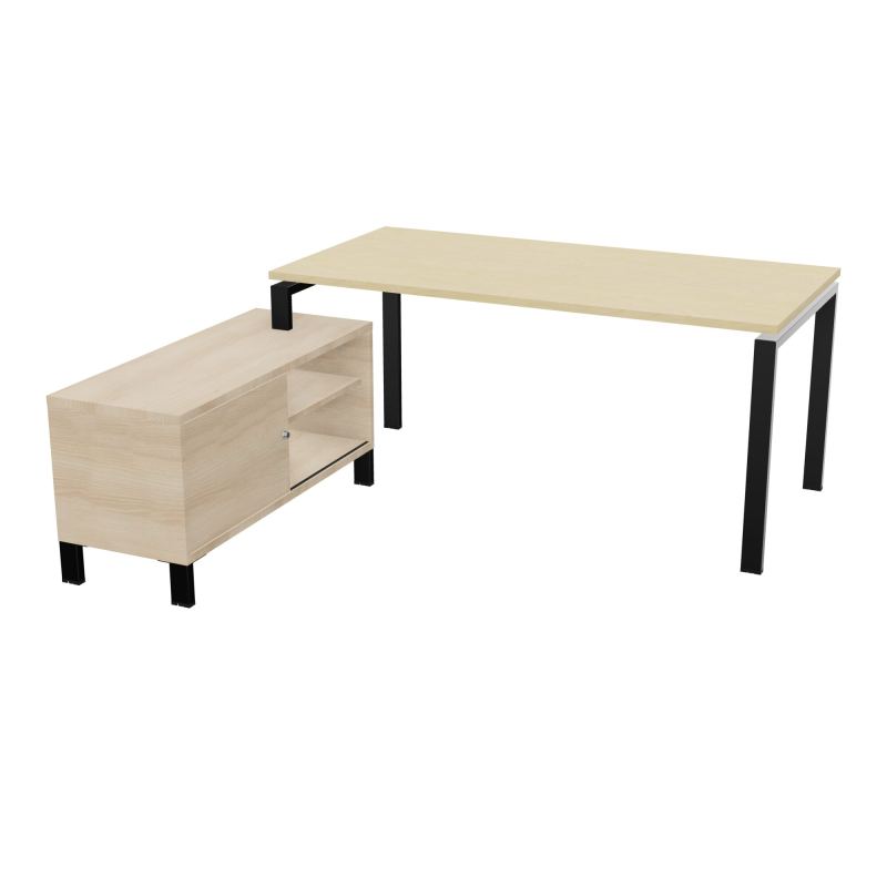 RIO BUREAU RECT. 178X168 PL 160X80 OBT + RET PORT A GAUCHE SIMPLE ACCES  N8 SG RZ
