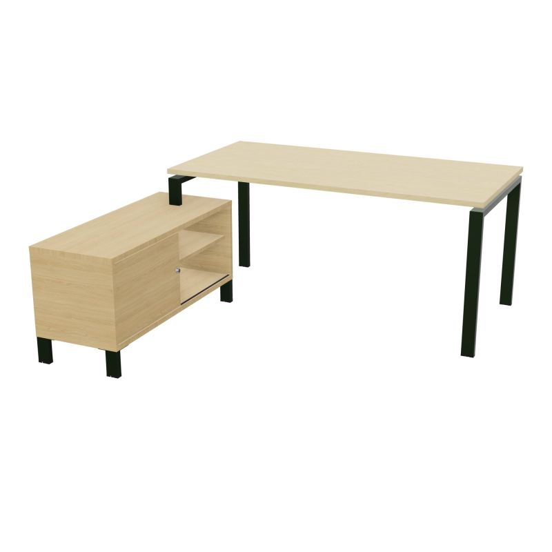 RIO BUREAU RECT. 178X168 PL 160X80 OBT + RET PORT A GAUCHE SIMPLE ACCES  N8 ST R1