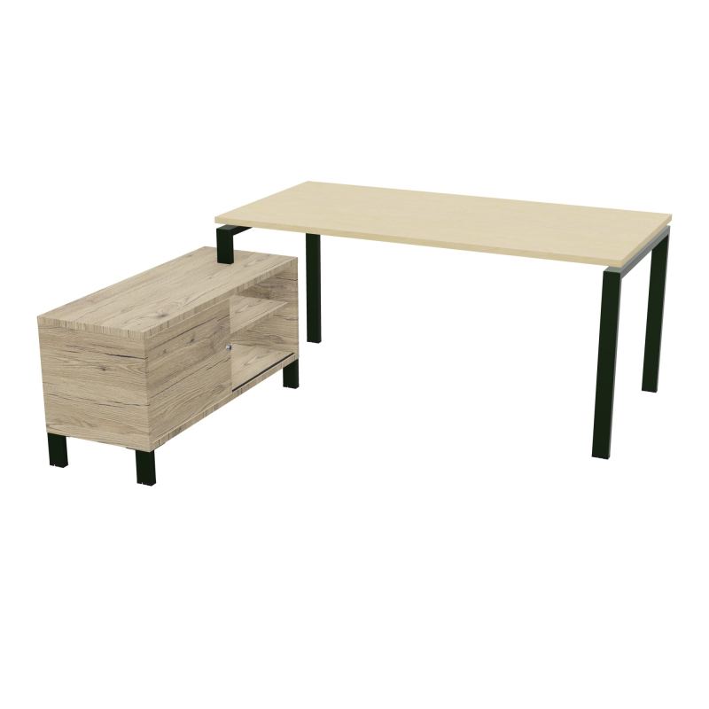 RIO BUREAU RECT. 178X168 PL 160X80 OBT + RET PORT A GAUCHE SIMPLE ACCES  N8 ST R3