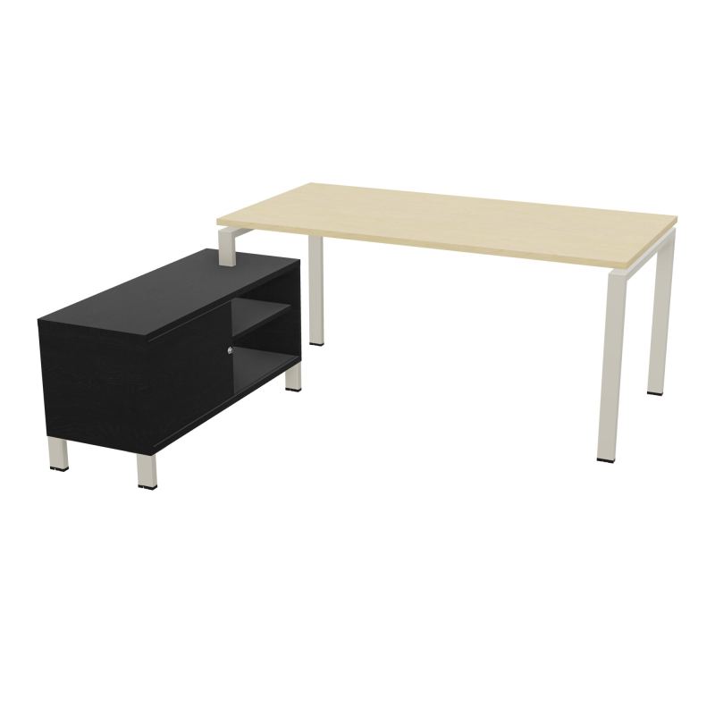 RIO BUREAU RECT. 178X168 PL 160X80 OBT + RET PORT A GAUCHE SIMPLE ACCES  N8 ZC RK