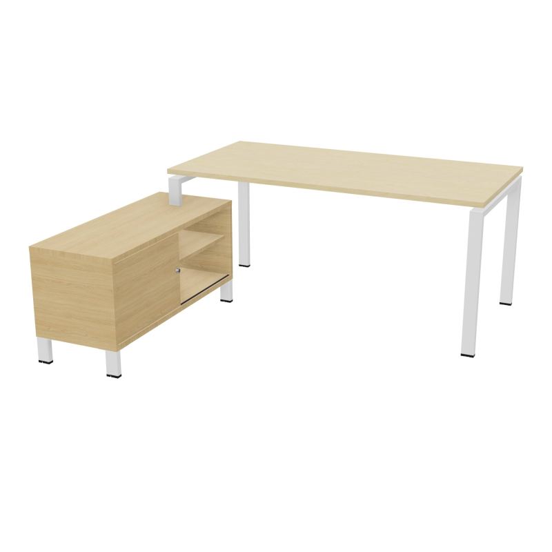 RIO BUREAU RECT. 178X168 PL 160X80 OBT + RET PORT A GAUCHE SIMPLE ACCES  N8 ZO R1
