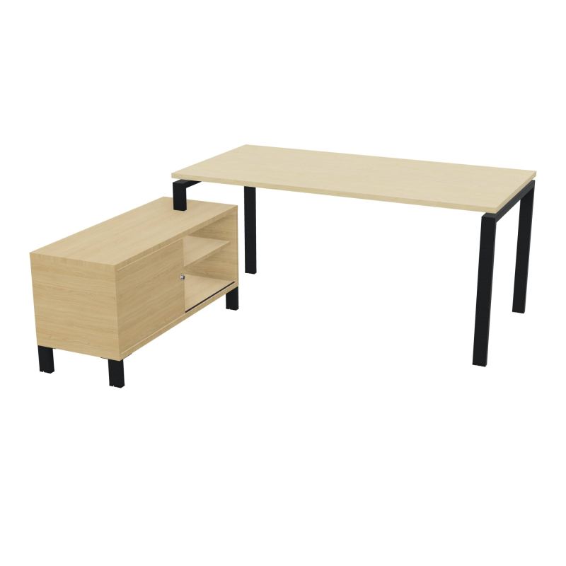 RIO BUREAU RECT. 178X168 PL 160X80 OBT + RET PORT A GAUCHE SIMPLE ACCES  N8 ZP R1