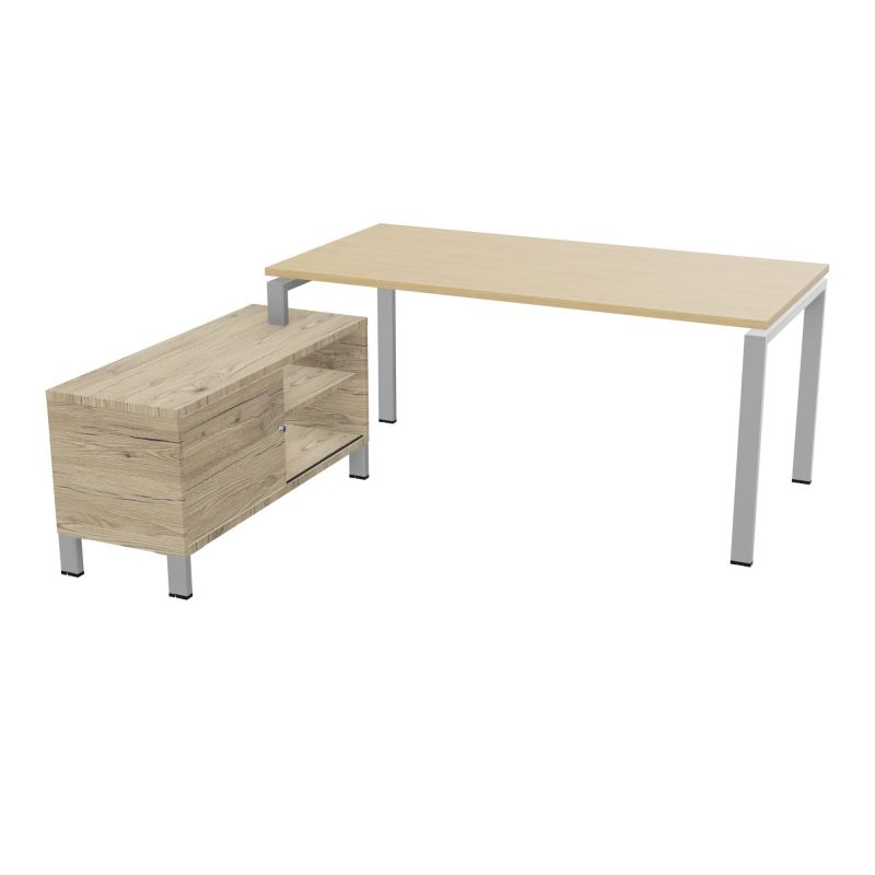 RIO BUREAU RECT. 178X168 PL 160X80 OBT + RET PORT A GAUCHE SIMPLE ACCES  R1 SA R3
