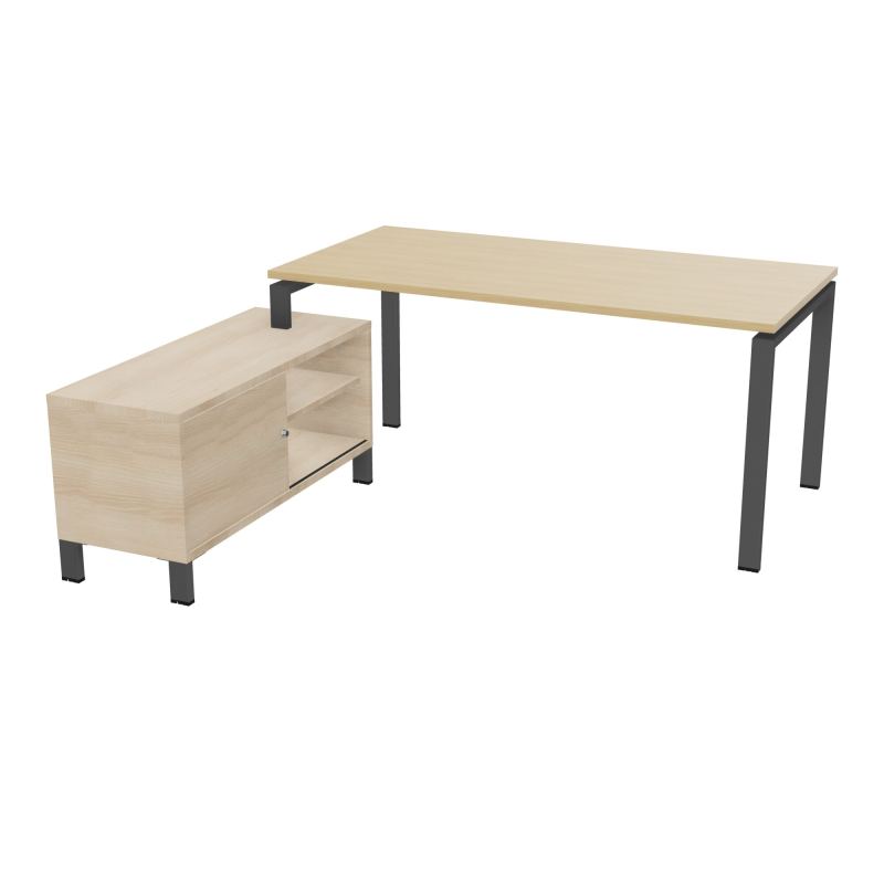 RIO BUREAU RECT. 178X168 PL 160X80 OBT + RET PORT A GAUCHE SIMPLE ACCES  R1 SC RZ