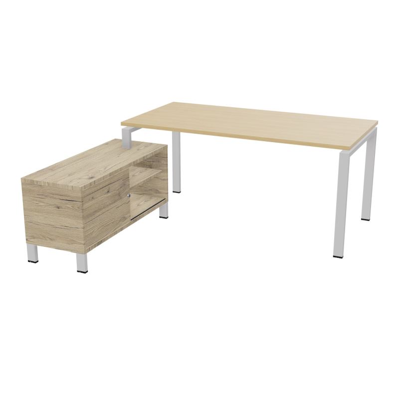 RIO BUREAU RECT. 178X168 PL 160X80 OBT + RET PORT A GAUCHE SIMPLE ACCES  R1 SD R3