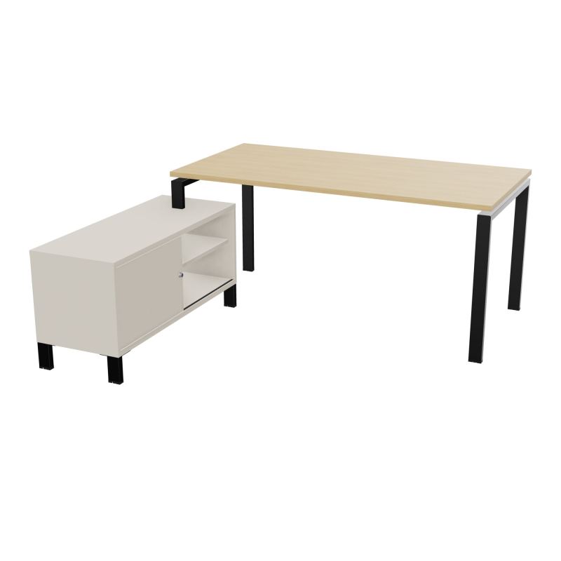 RIO BUREAU RECT. 178X168 PL 160X80 OBT + RET PORT A GAUCHE SIMPLE ACCES  R1 SG N5