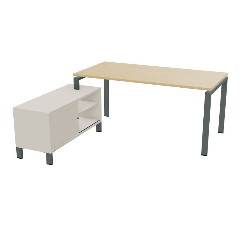 RIO BUREAU RECT. 178X168 PL 160X80 OBT + RET PORT A GAUCHE SIMPLE ACCES  R1 SU N5
