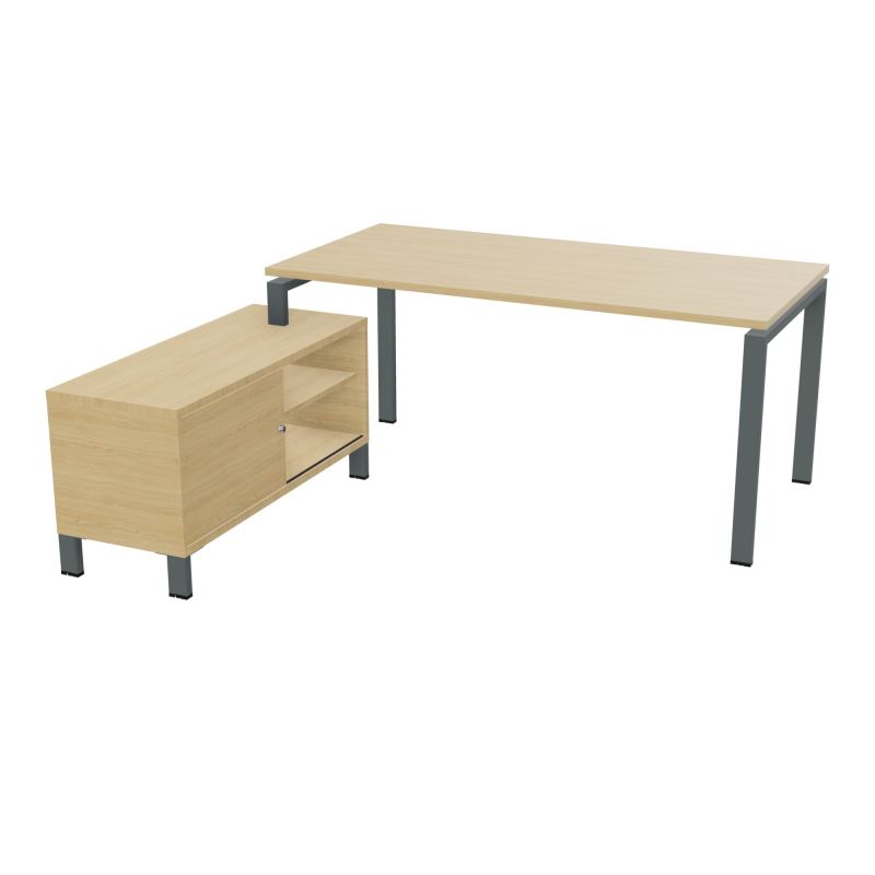 RIO BUREAU RECT. 178X168 PL 160X80 OBT + RET PORT A GAUCHE SIMPLE ACCES  R1 SU R1