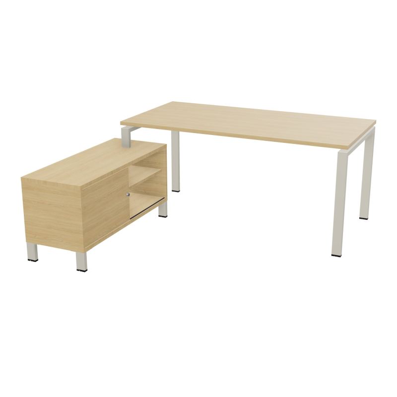 RIO BUREAU RECT. 178X168 PL 160X80 OBT + RET PORT A GAUCHE SIMPLE ACCES  R1 ZC R1