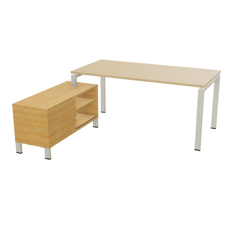 RIO BUREAU RECT. 178X168 PL 160X80 OBT + RET PORT A GAUCHE SIMPLE ACCES  R1 ZC R5