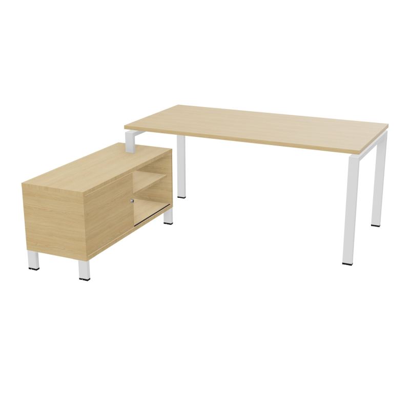 RIO BUREAU RECT. 178X168 PL 160X80 OBT + RET PORT A GAUCHE SIMPLE ACCES  R1 ZO R1
