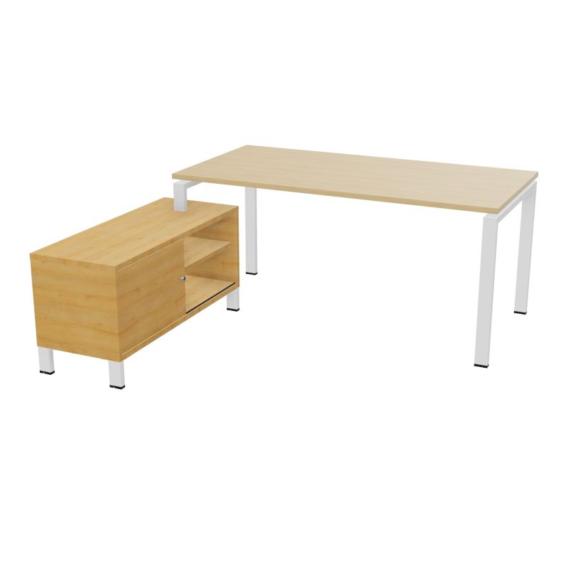 RIO BUREAU RECT. 178X168 PL 160X80 OBT + RET PORT A GAUCHE SIMPLE ACCES  R1 ZO R5