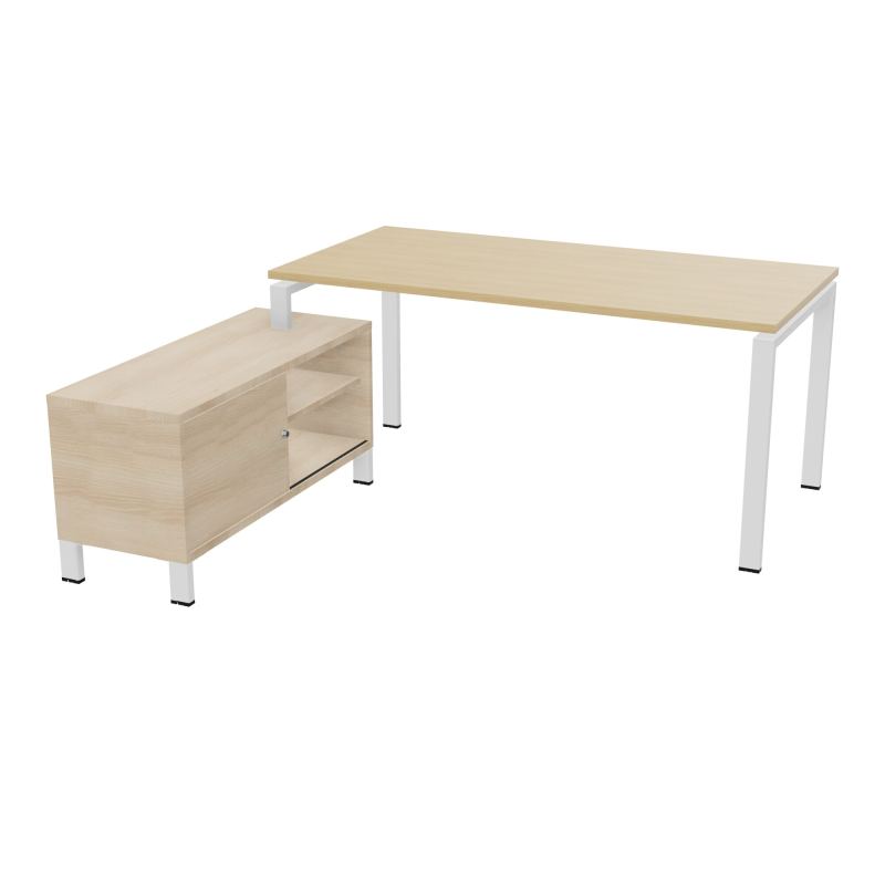 RIO BUREAU RECT. 178X168 PL 160X80 OBT + RET PORT A GAUCHE SIMPLE ACCES  R1 ZO RZ
