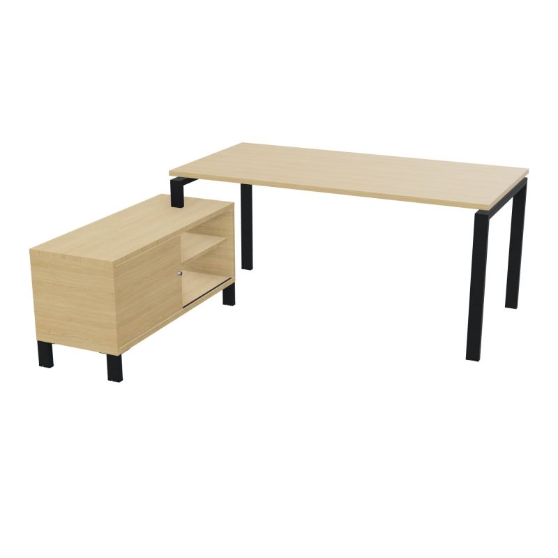 RIO BUREAU RECT. 178X168 PL 160X80 OBT + RET PORT A GAUCHE SIMPLE ACCES  R1 ZP R1