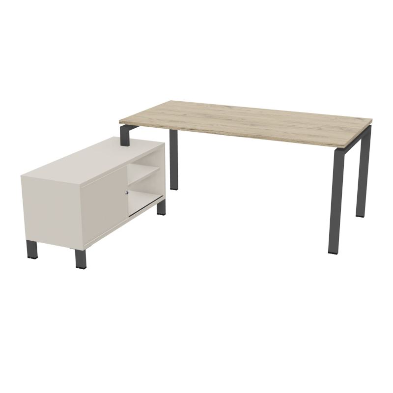 RIO BUREAU RECT. 178X168 PL 160X80 OBT + RET PORT A GAUCHE SIMPLE ACCES  R3 SC N5