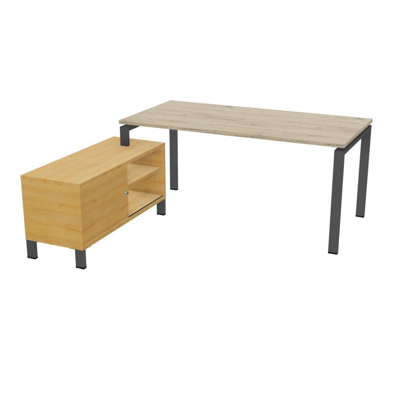 RIO BUREAU RECT. 178X168 PL 160X80 OBT + RET PORT A GAUCHE SIMPLE ACCES  R3 SC R5