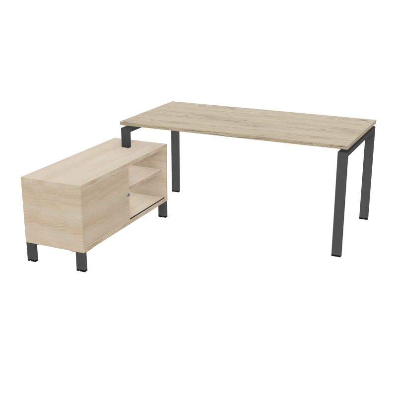 RIO BUREAU RECT. 178X168 PL 160X80 OBT + RET PORT A GAUCHE SIMPLE ACCES  R3 SC RZ