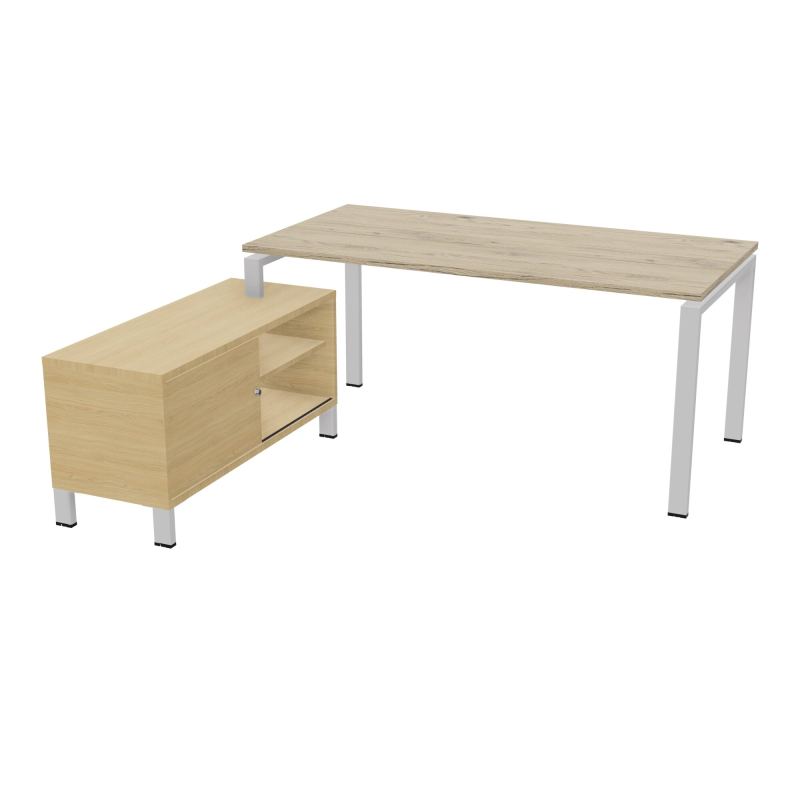RIO BUREAU RECT. 178X168 PL 160X80 OBT + RET PORT A GAUCHE SIMPLE ACCES  R3 SD R1