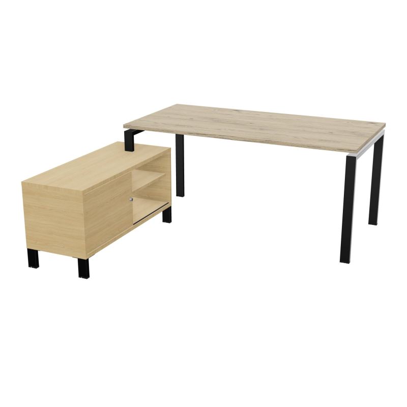 RIO BUREAU RECT. 178X168 PL 160X80 OBT + RET PORT A GAUCHE SIMPLE ACCES  R3 SG R1