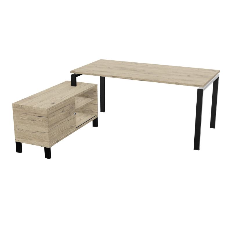 RIO BUREAU RECT. 178X168 PL 160X80 OBT + RET PORT A GAUCHE SIMPLE ACCES  R3 SG R3