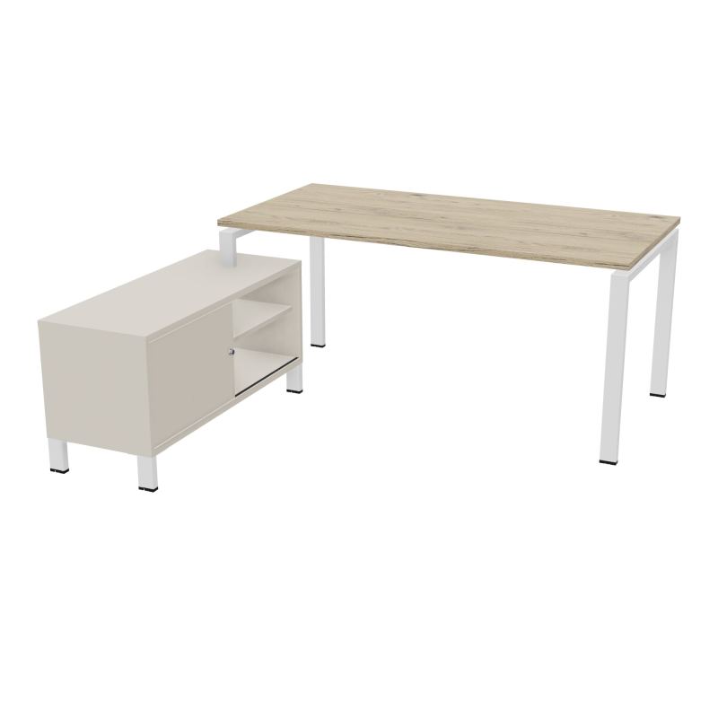 RIO BUREAU RECT. 178X168 PL 160X80 OBT + RET PORT A GAUCHE SIMPLE ACCES  R3 SO N5