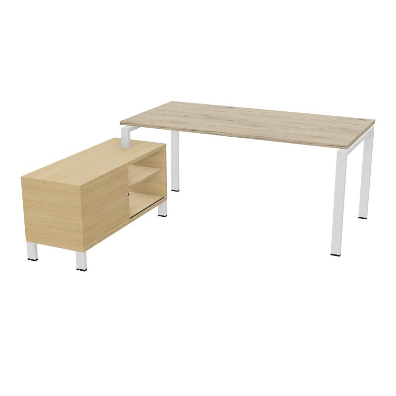 RIO BUREAU RECT. 178X168 PL 160X80 OBT + RET PORT A GAUCHE SIMPLE ACCES  R3 SO R1
