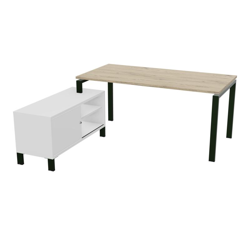 RIO BUREAU RECT. 178X168 PL 160X80 OBT + RET PORT A GAUCHE SIMPLE ACCES  R3 ST MG