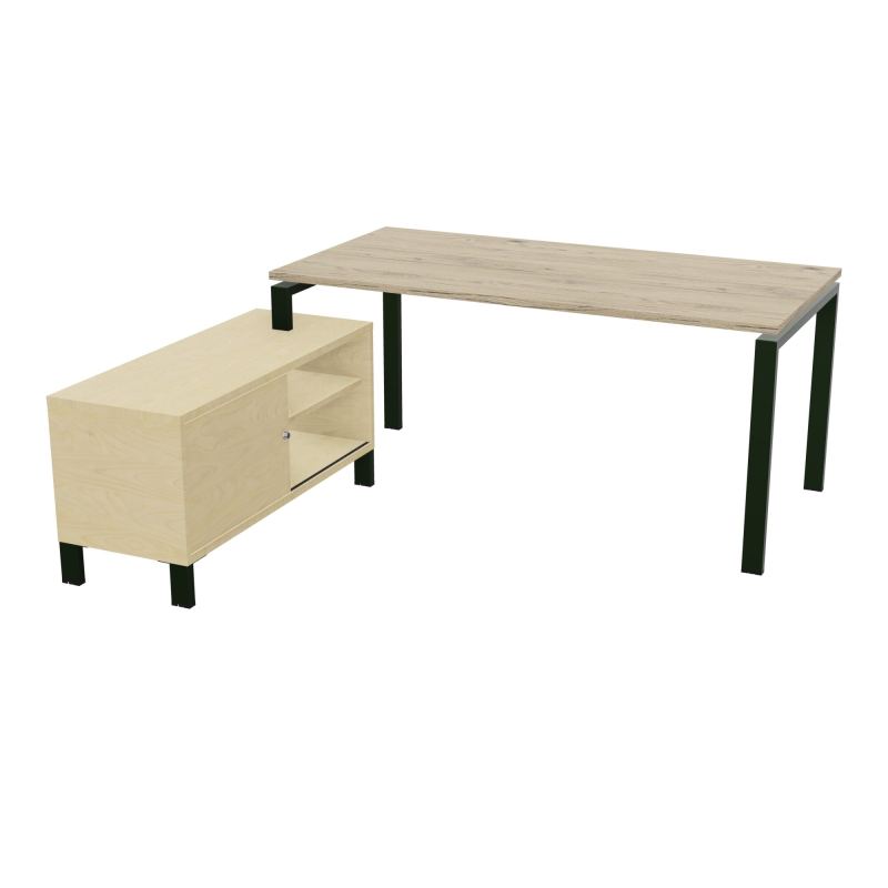RIO BUREAU RECT. 178X168 PL 160X80 OBT + RET PORT A GAUCHE SIMPLE ACCES  R3 ST N8