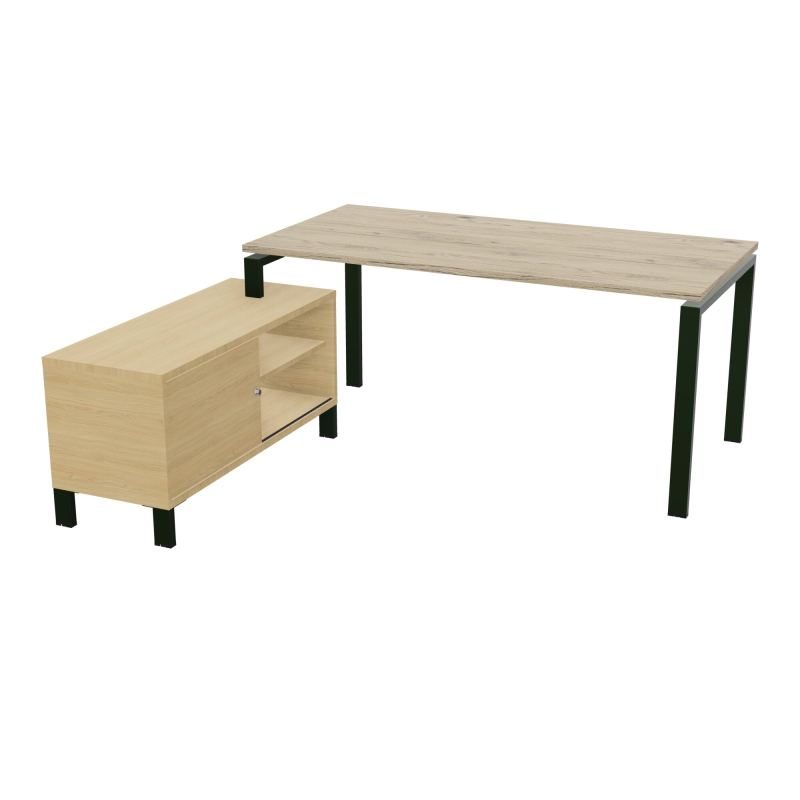 RIO BUREAU RECT. 178X168 PL 160X80 OBT + RET PORT A GAUCHE SIMPLE ACCES  R3 ST R1