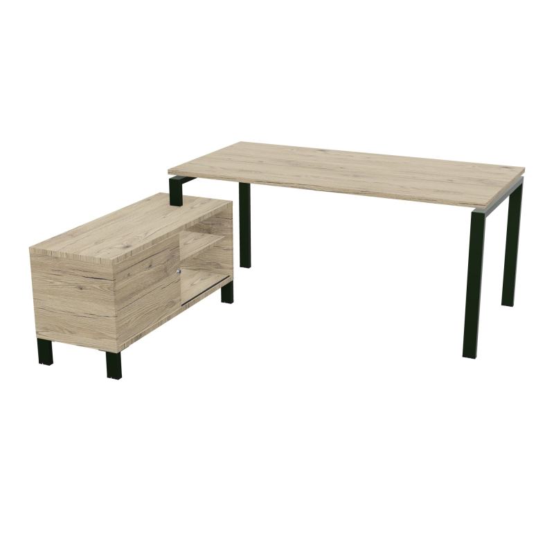 RIO BUREAU RECT. 178X168 PL 160X80 OBT + RET PORT A GAUCHE SIMPLE ACCES  R3 ST R3