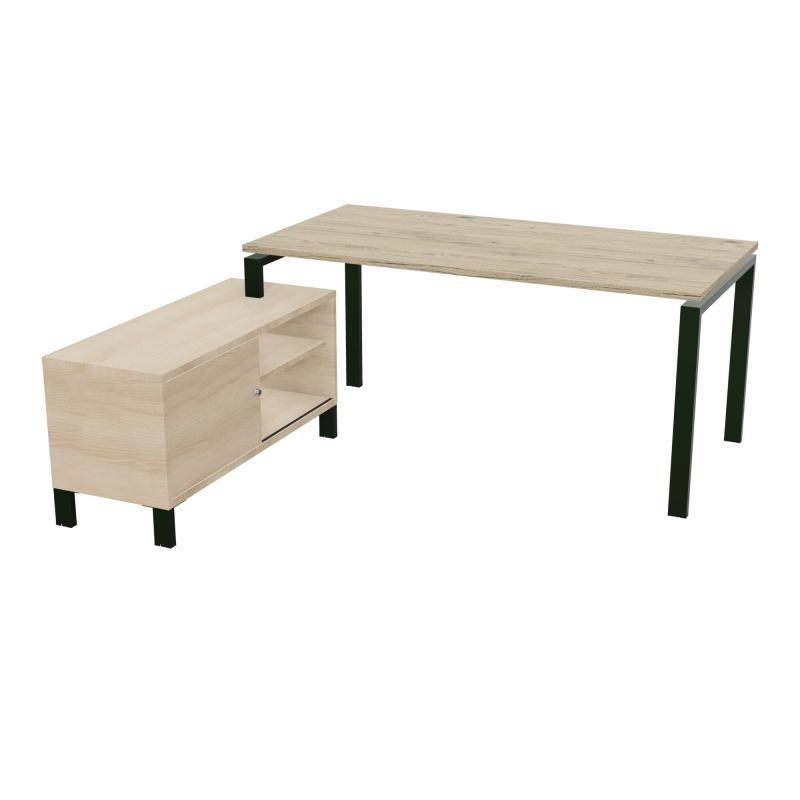 RIO BUREAU RECT. 178X168 PL 160X80 OBT + RET PORT A GAUCHE SIMPLE ACCES  R3 ST RZ