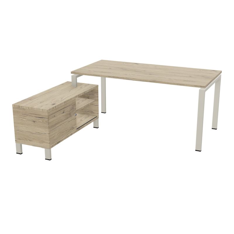 RIO BUREAU RECT. 178X168 PL 160X80 OBT + RET PORT A GAUCHE SIMPLE ACCES  R3 ZC R3