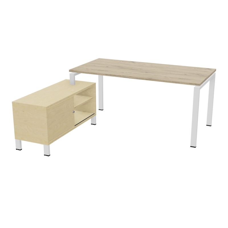 RIO BUREAU RECT. 178X168 PL 160X80 OBT + RET PORT A GAUCHE SIMPLE ACCES  R3 ZO N8