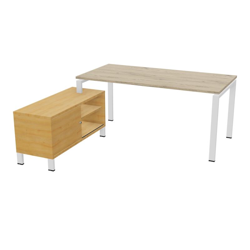 RIO BUREAU RECT. 178X168 PL 160X80 OBT + RET PORT A GAUCHE SIMPLE ACCES  R3 ZO R5