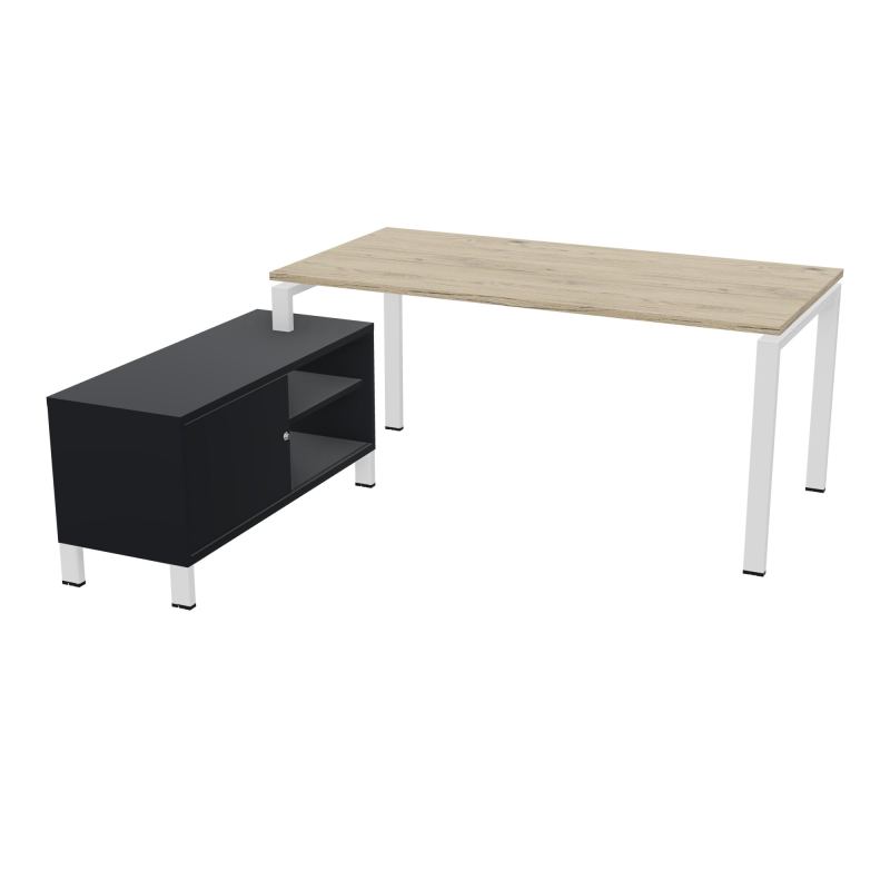 RIO BUREAU RECT. 178X168 PL 160X80 OBT + RET PORT A GAUCHE SIMPLE ACCES  R3 ZO R9