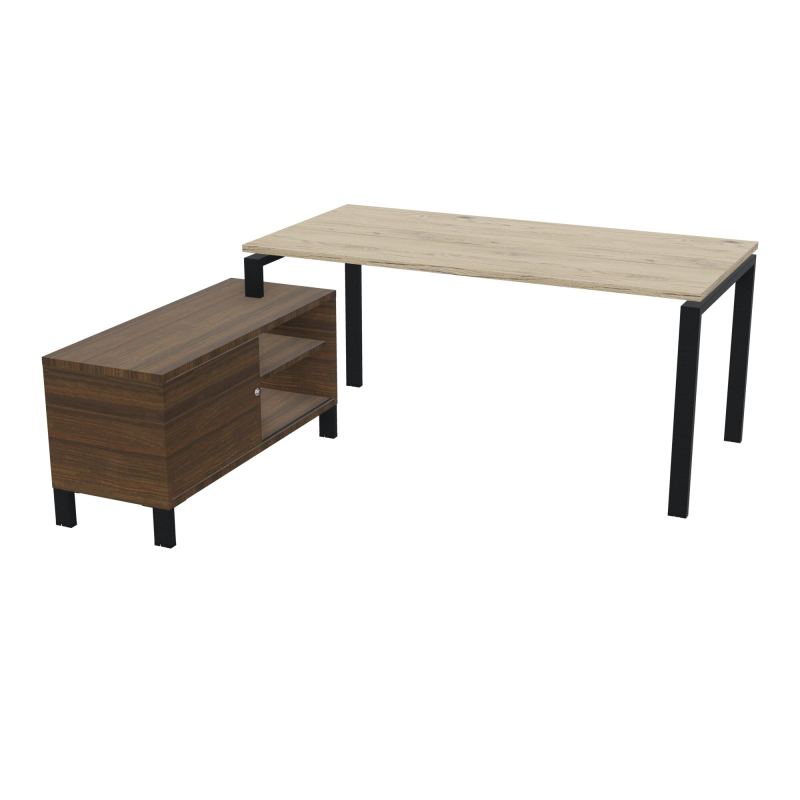 RIO BUREAU RECT. 178X168 PL 160X80 OBT + RET PORT A GAUCHE SIMPLE ACCES  R3 ZP N6