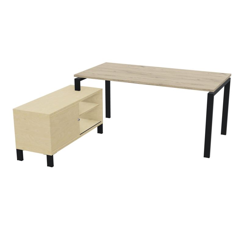 RIO BUREAU RECT. 178X168 PL 160X80 OBT + RET PORT A GAUCHE SIMPLE ACCES  R3 ZP N8