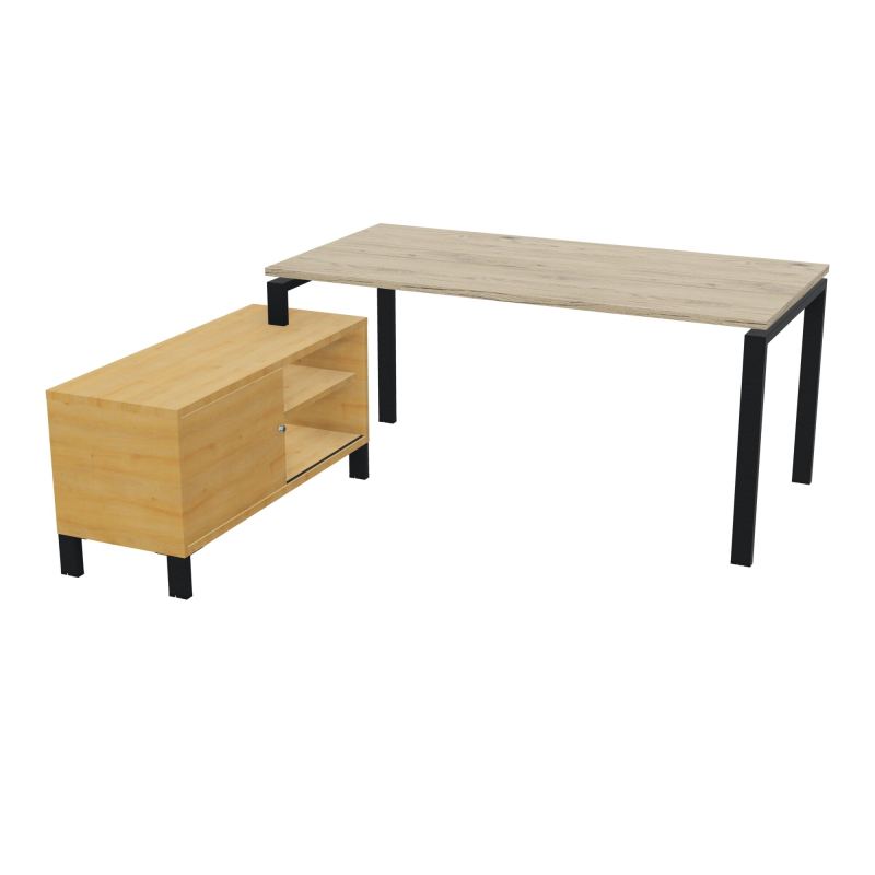 RIO BUREAU RECT. 178X168 PL 160X80 OBT + RET PORT A GAUCHE SIMPLE ACCES  R3 ZP R5