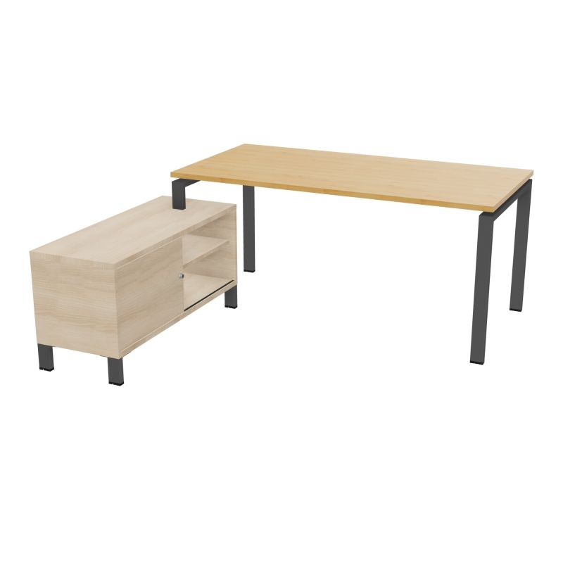 RIO BUREAU RECT. 178X168 PL 160X80 OBT + RET PORT A GAUCHE SIMPLE ACCES  R5 SC RZ