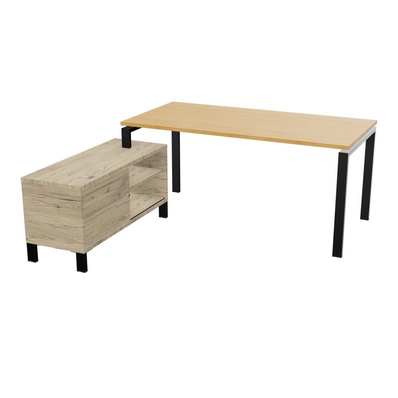 RIO BUREAU RECT. 178X168 PL 160X80 OBT + RET PORT A GAUCHE SIMPLE ACCES  R5 SG R3