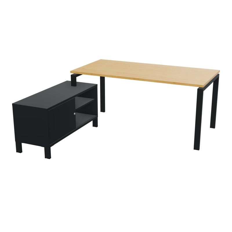 RIO BUREAU RECT. 178X168 PL 160X80 OBT + RET PORT A GAUCHE SIMPLE ACCES  R5 ZP R9