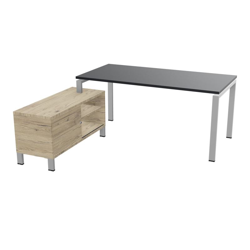 RIO BUREAU RECT. 178X168 PL 160X80 OBT + RET PORT A GAUCHE SIMPLE ACCES  R9 SA R3
