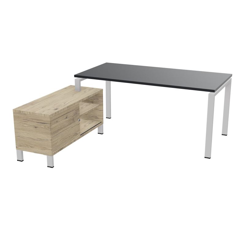 RIO BUREAU RECT. 178X168 PL 160X80 OBT + RET PORT A GAUCHE SIMPLE ACCES  R9 SD R3