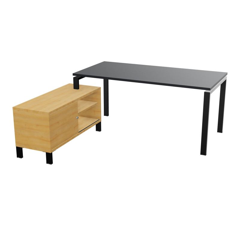 RIO BUREAU RECT. 178X168 PL 160X80 OBT + RET PORT A GAUCHE SIMPLE ACCES  R9 SG R5