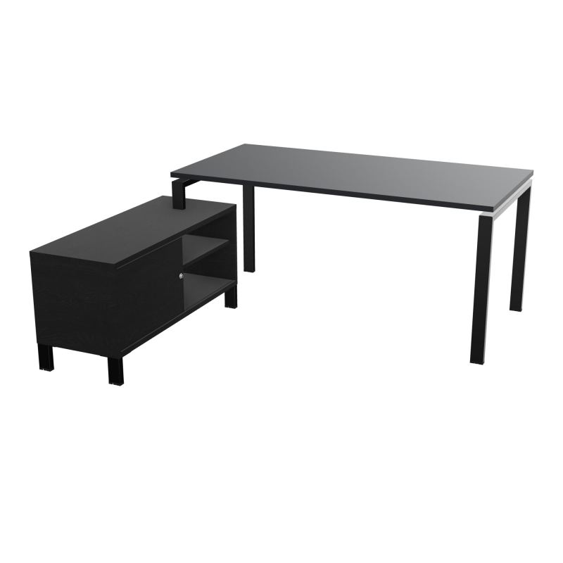 RIO BUREAU RECT. 178X168 PL 160X80 OBT + RET PORT A GAUCHE SIMPLE ACCES  R9 SG RK
