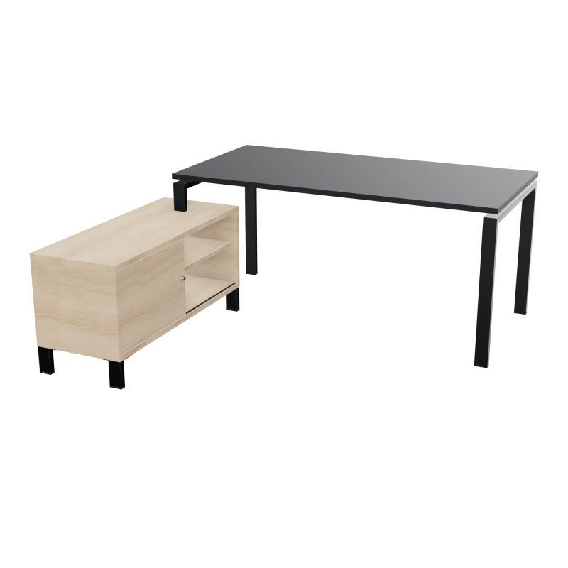 RIO BUREAU RECT. 178X168 PL 160X80 OBT + RET PORT A GAUCHE SIMPLE ACCES  R9 SG RZ