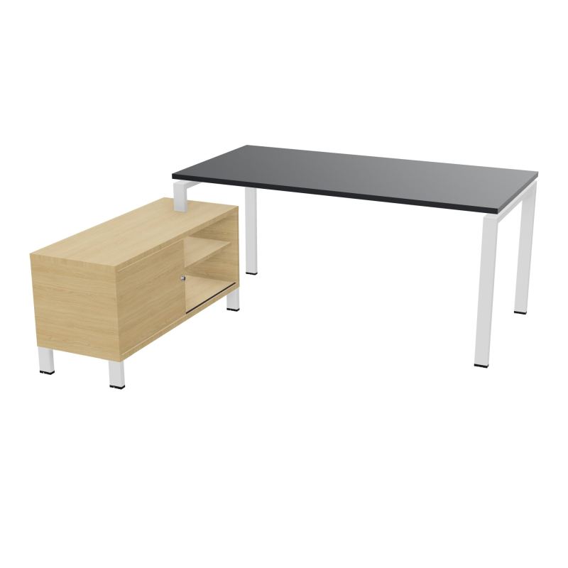 RIO BUREAU RECT. 178X168 PL 160X80 OBT + RET PORT A GAUCHE SIMPLE ACCES  R9 SO R1